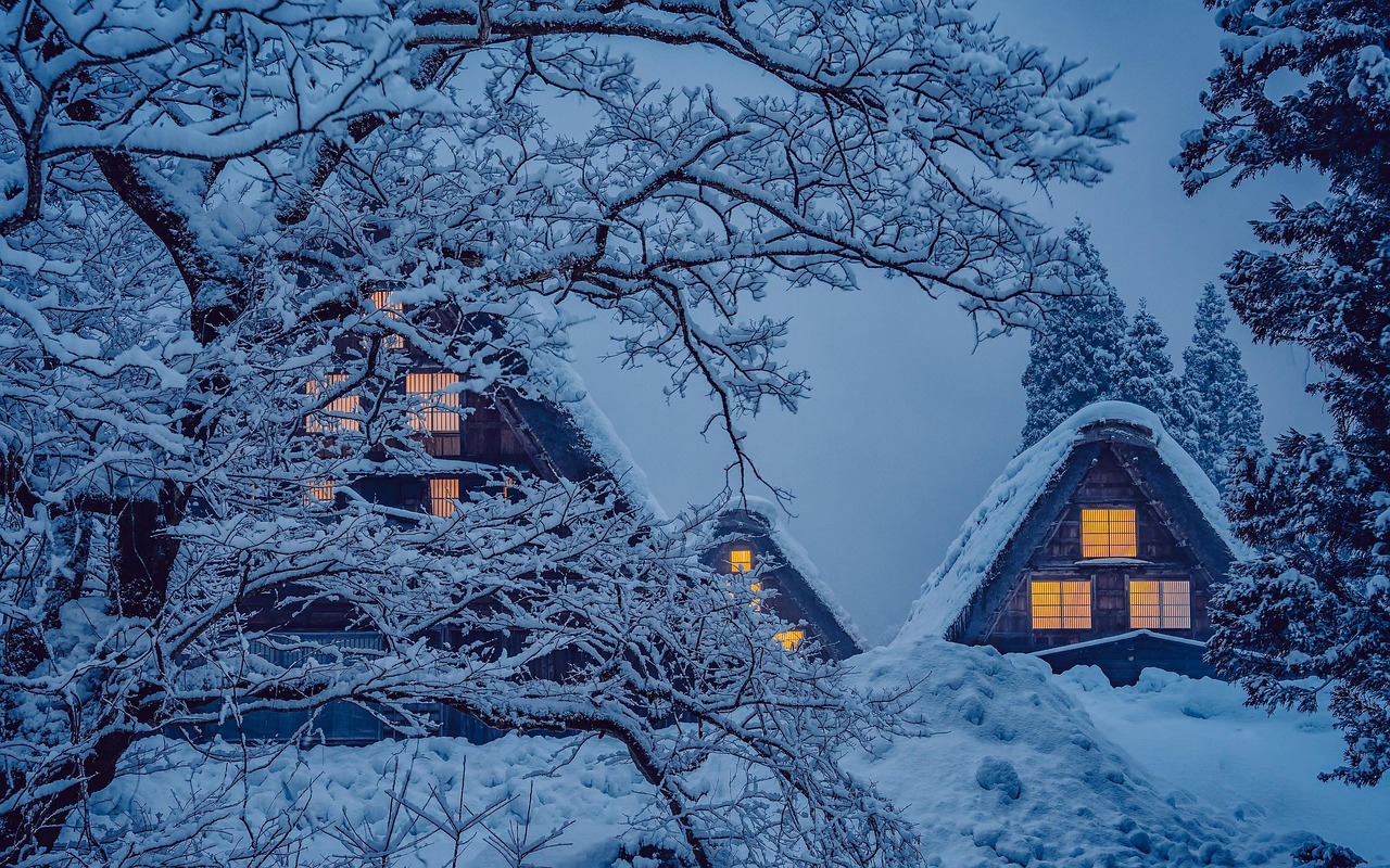 白川郷の合掌造りが楽しめる美しい雪景色とは？